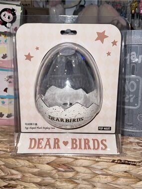 POP MART Dear Birds Egg Plush Display Case – Authentic, New & Sealed